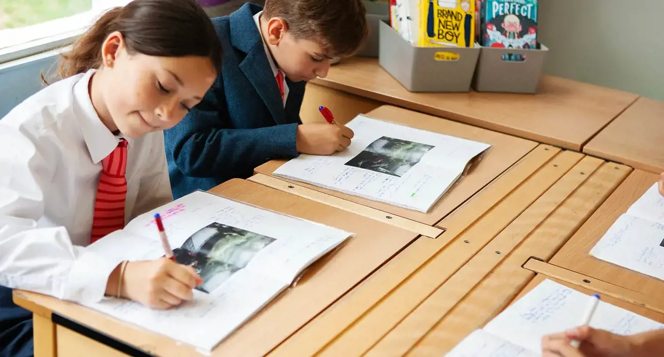 Pupils working in class