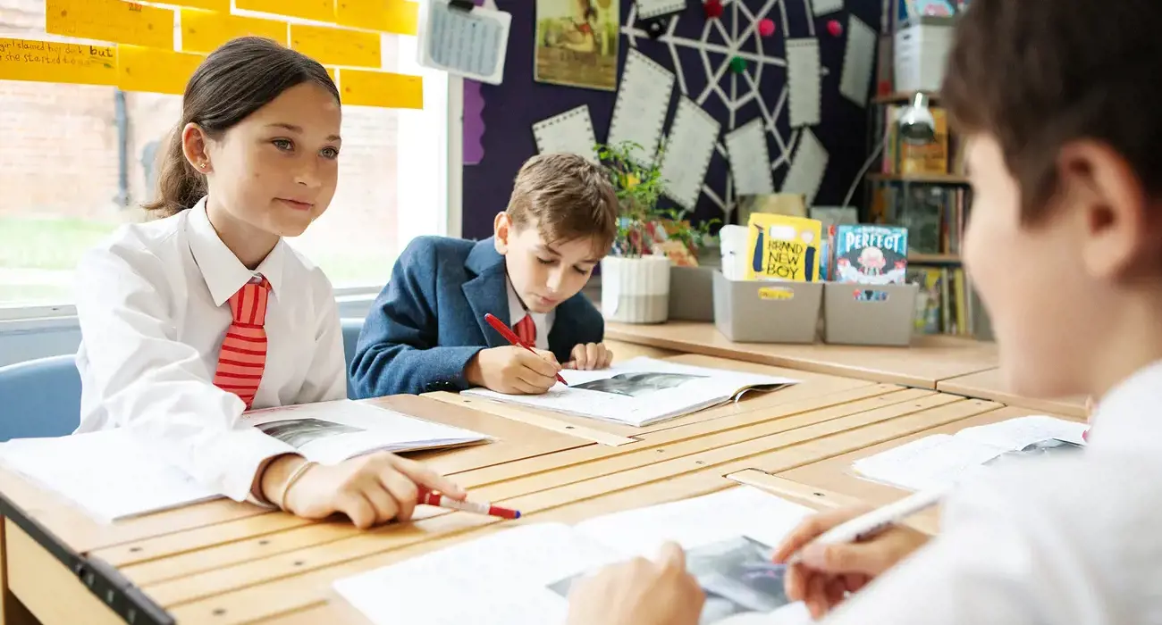 Junior School pupils in class