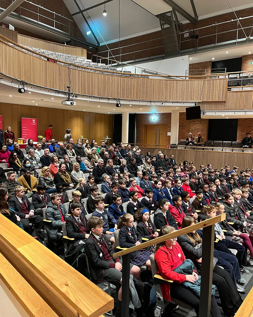 Kent College Canterbury Parents and Students in the Great Hall.
