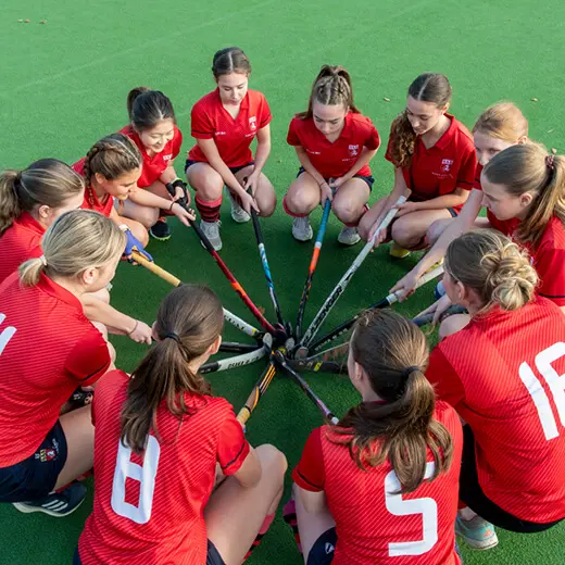 Senior Girls Hockey team at Kent College Canterbury